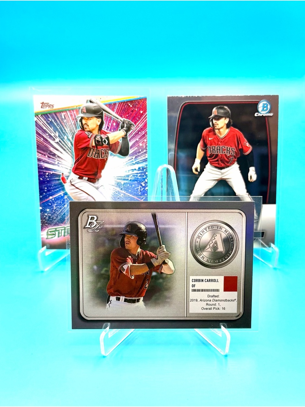 🔥Corbin Carroll Lot! Minted In Merit + Bowman Chrome Rookie + Stars of MLB!🤩